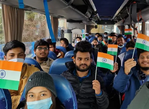 Tamil students who struck in Ukraine are back to Chennai