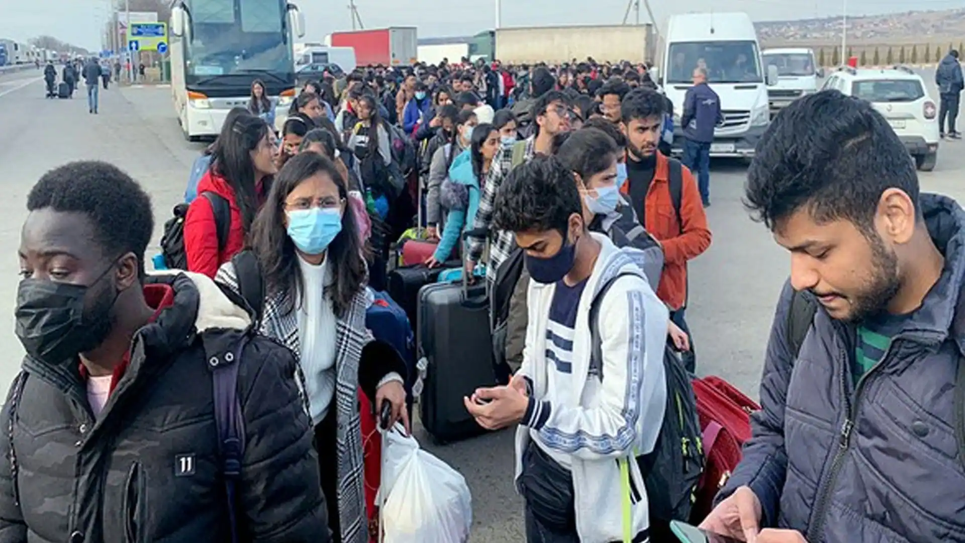 Tamil students who struck in Ukraine are back to Chennai