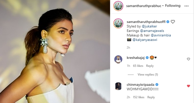Samantha latest clicks went viral in social media