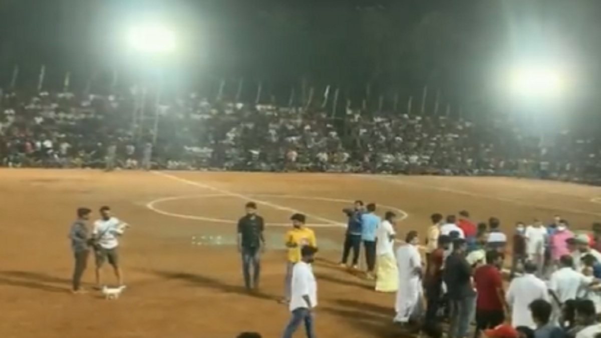 Kerala spectator gallery collapse at football match video shocked