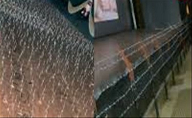 RRR release Andhra theater made steel fence near screen 