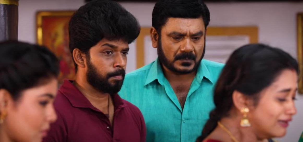 Mullai starts to cry kathir supports him in pandian stores