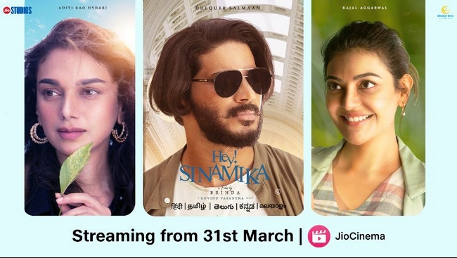 Dulquear kajal agarwal aditi Rao hey sinamika ott release date announced 