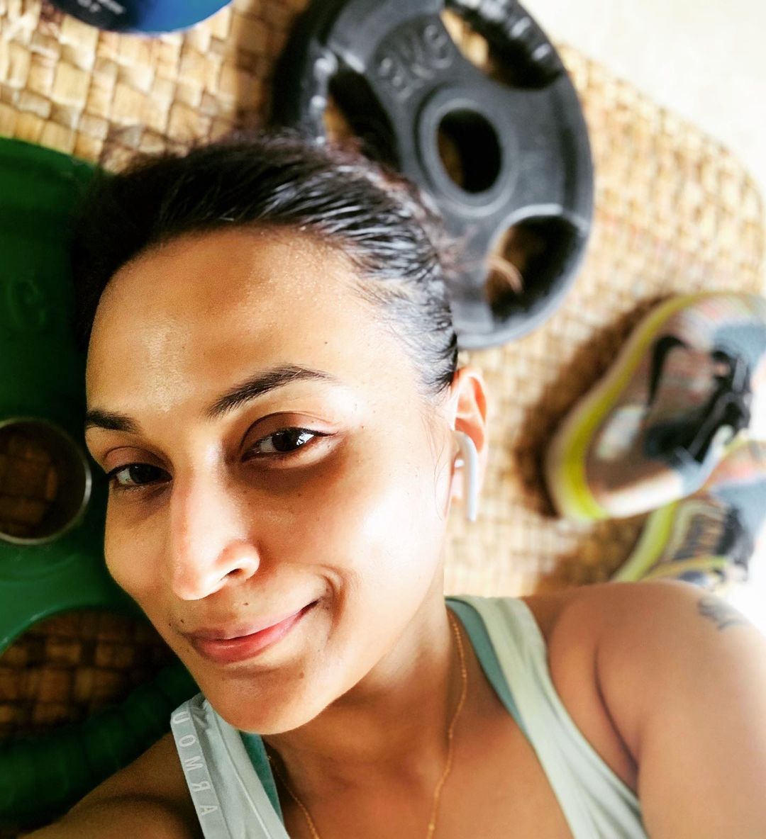 Aishwarya Rajinikanth Gym Work Out Post on Instagram