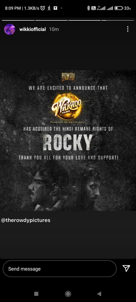 Rocky Movie Hindi Remake Rights Sold to WakAoo