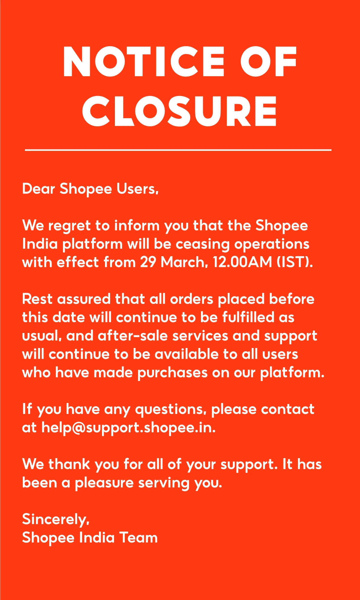  Popular e-commerce platform Shopee shuts operations in India 