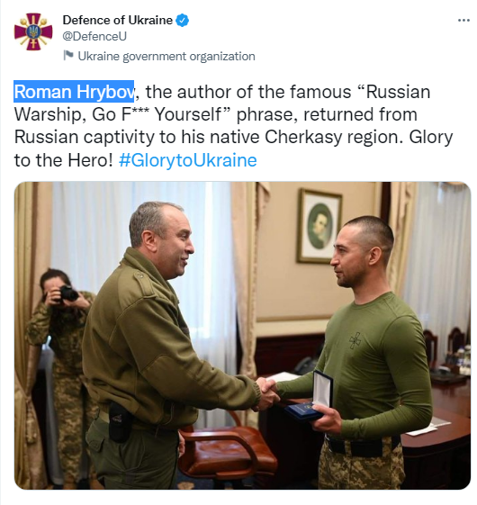 Ukraine Welcomes Soldier Who Refuse to surrender to Russian army