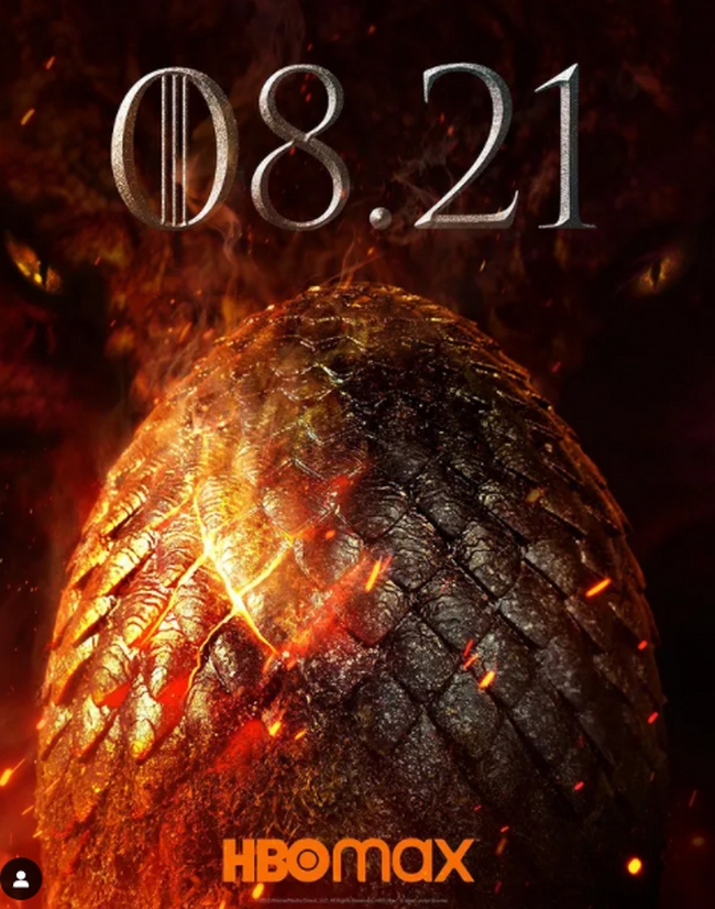 Game of thrones second part will release on aug 2022 