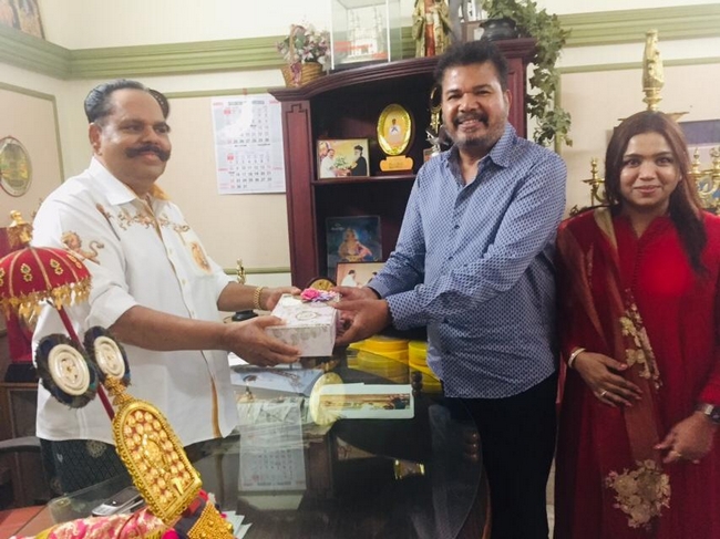 Director Shankar met KT Kunjumon and got blessings 