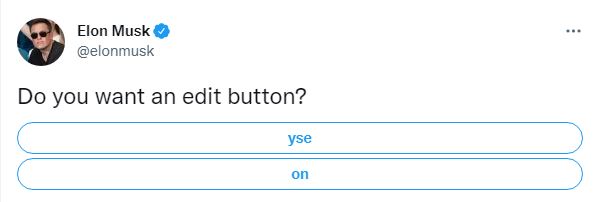 Elon musk about edit button poll twitter ceo reacts 
