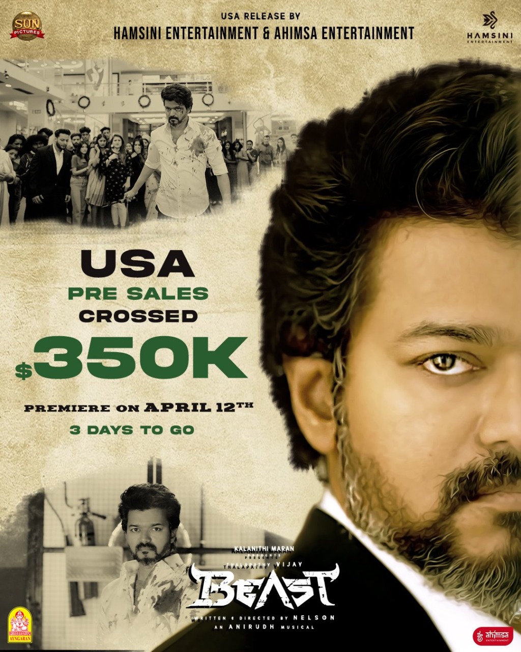  Beast Movie Box office collection USA Ticket Reservation 