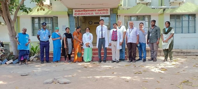 Zero covid patients in Ragiv Gandhi hospital for the first time