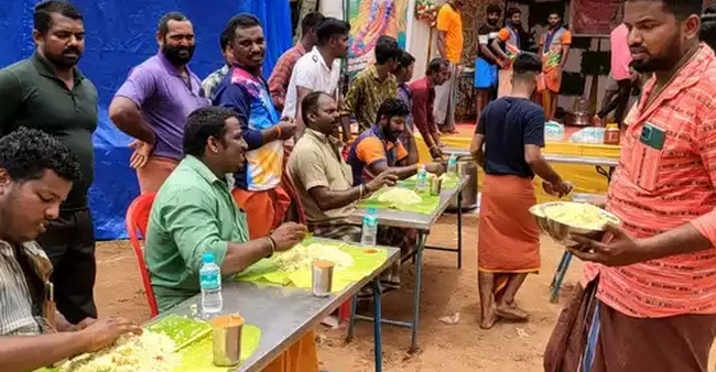 Man ate 2 kg briyani in 13 minutes in a competition