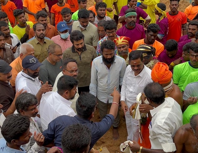 Actor surya walking with a bull new year wish viral video 
