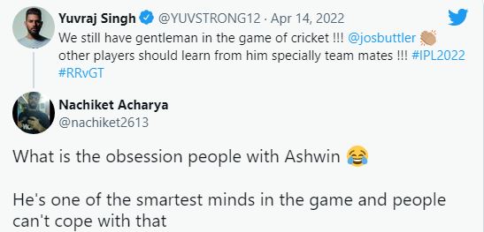 Yuvraj singh tweets about butler fans reacted