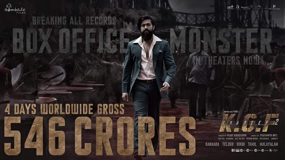 KGF CHAPTER 2 WORLD WIDE BOX OFFICE COLLECTION