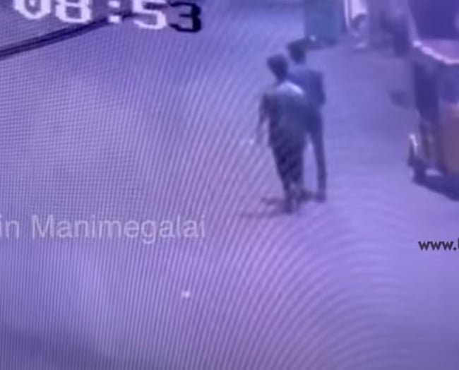 CWC manimegalai shared cctv pic of bike robbers