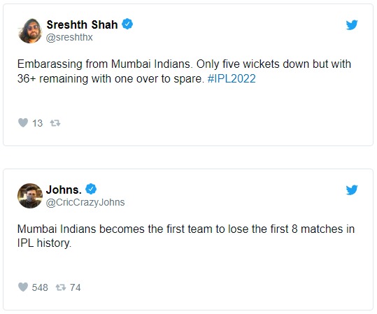 Mumbai Indians Team Trolled by Twitter Facebook Fans