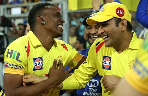 MS Dhoni roasts bravo in a candid chat amid ipl 2022