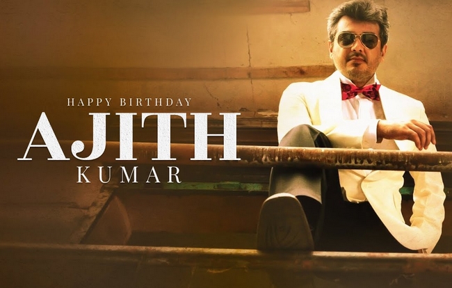 Boney kapoor viral status on Ajith birthday 