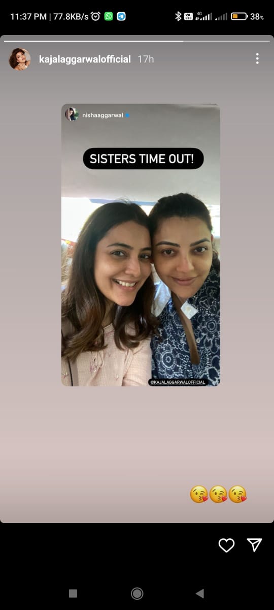 actress Kajal Aggarwal first photo after child birth 