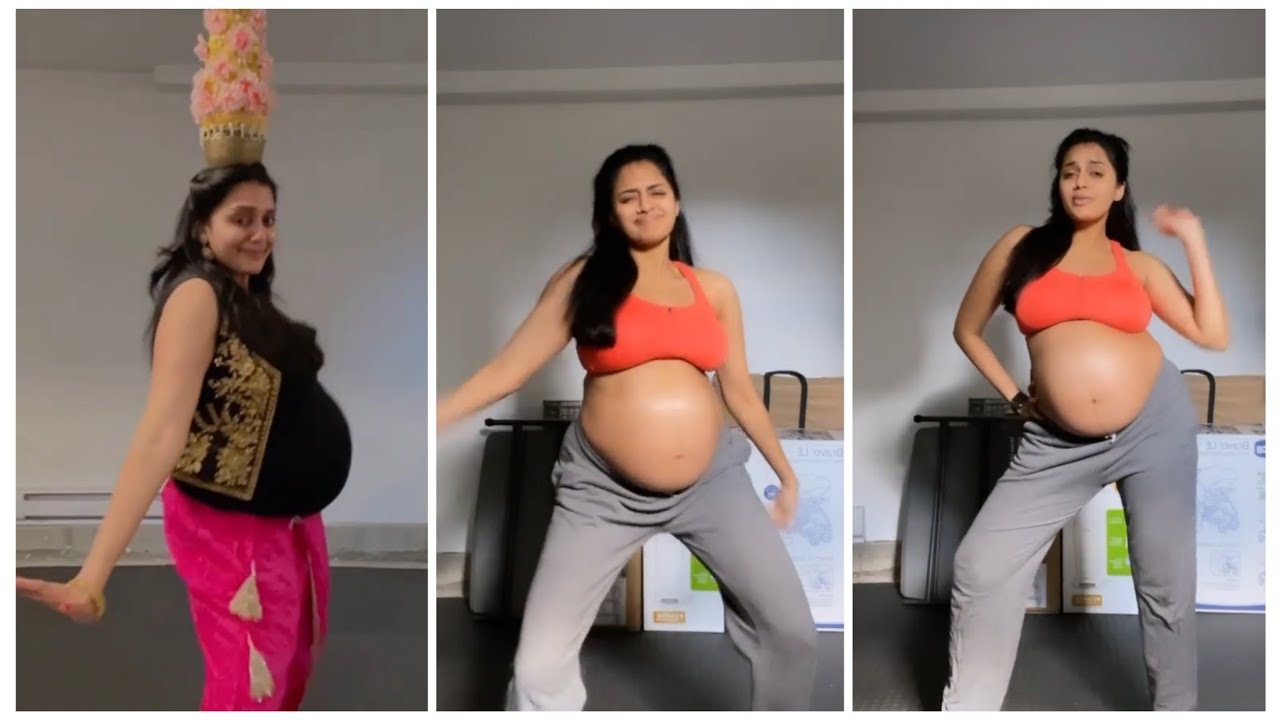 Actress Ishwarya Prabhakar Semma Dance with Baby Bump again