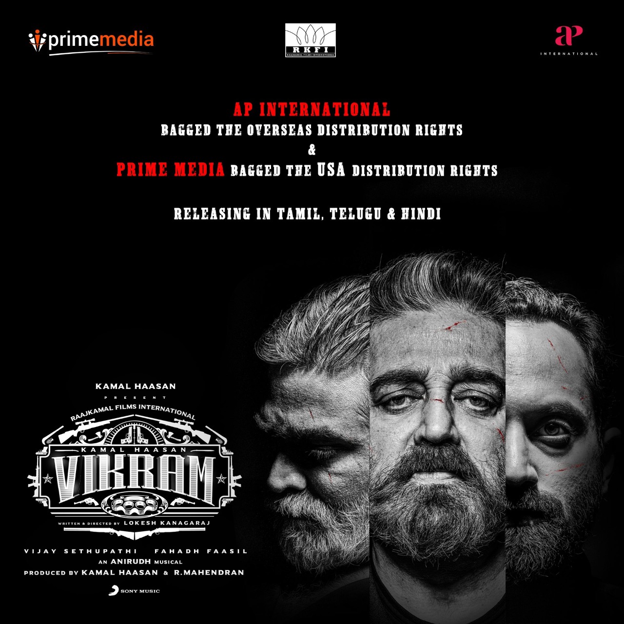 Kamal Haasan Vikram Movie Overseas Rights Bagged by AP International 