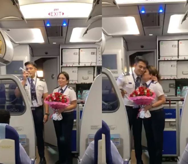Mom son duo fly indigo plane together for first time
