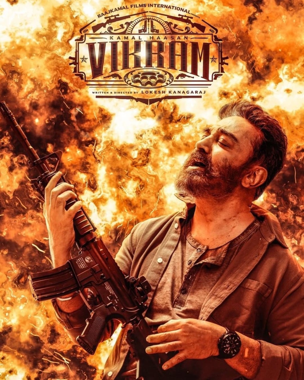 Kamal Haasan Lokesh Kanagaraj Vikram Movie New Poster Released