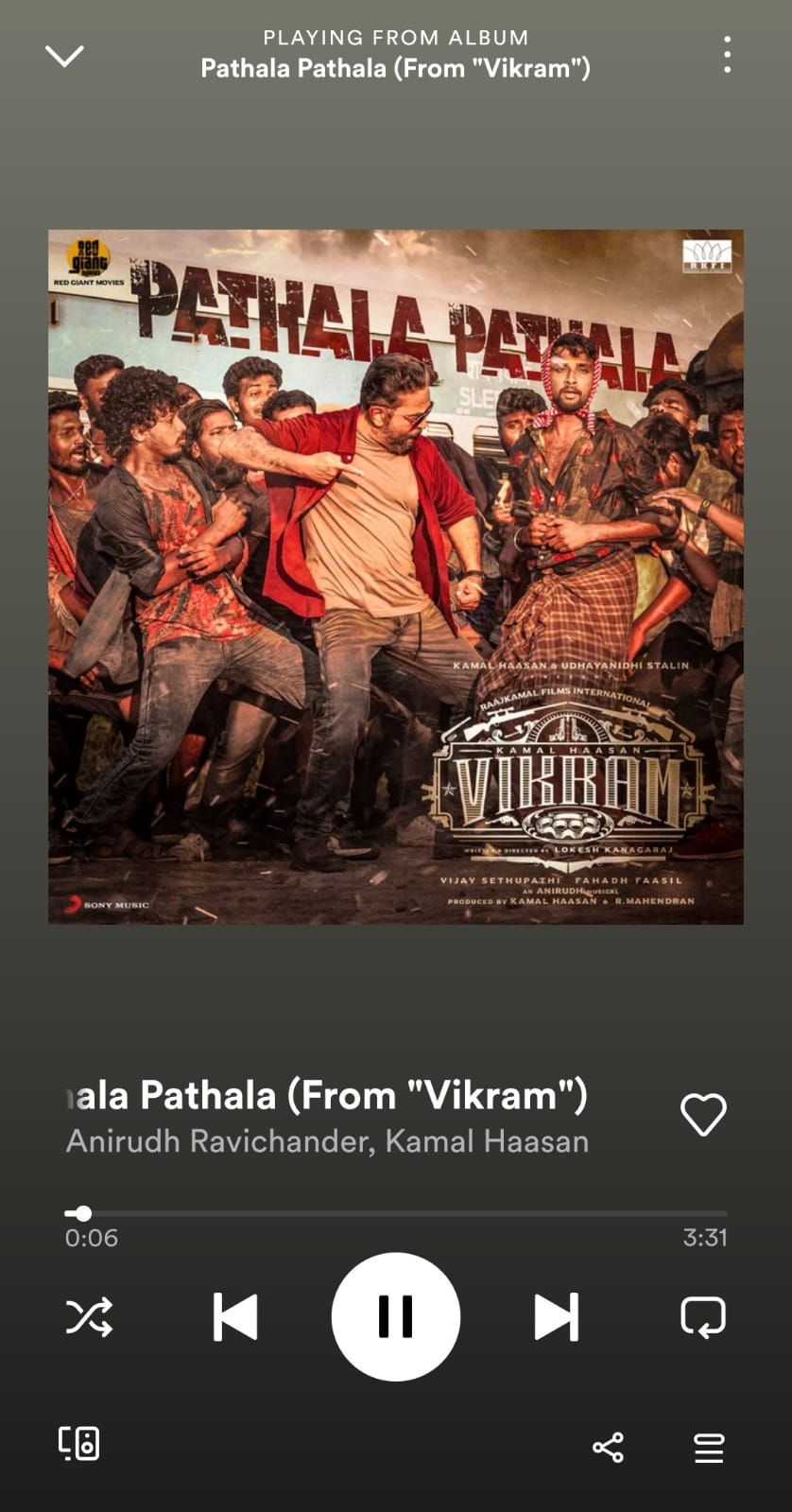 Vikram Movie Pathala Pathala Single Song Released