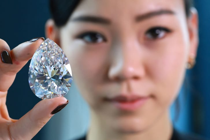 World Largest White Diamond Sold For 21.75 Million USD