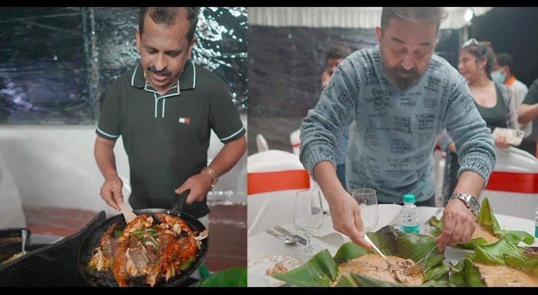 Kamal Haasan Andrea Jeremiah DSP ate Kerala Style Fish Nirvaana