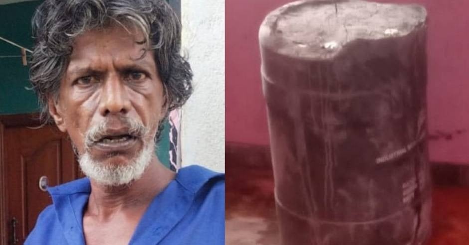 Chennai man covered his mother with cement put in drum