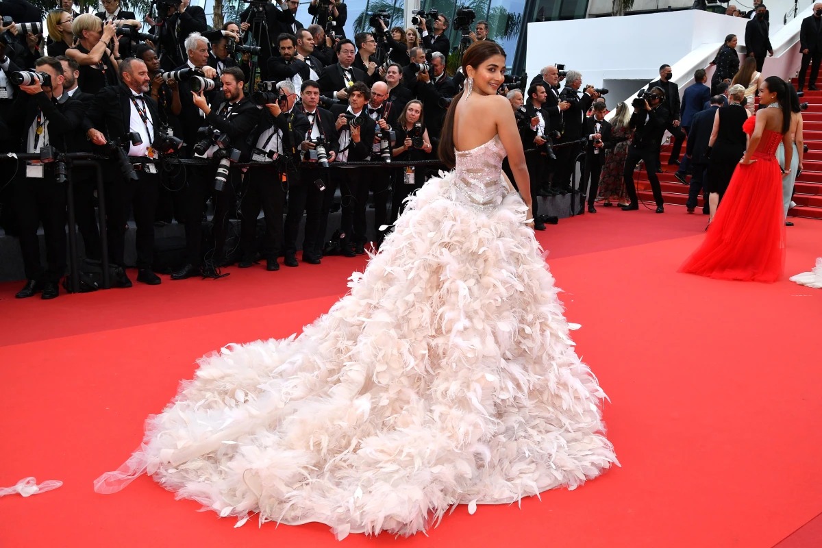 Pooja Hegde at Cannes Film Festival Red Carpet images