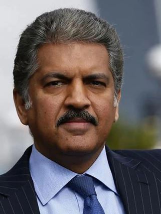 Anand Mahindra portrait using ancient Tamil letters