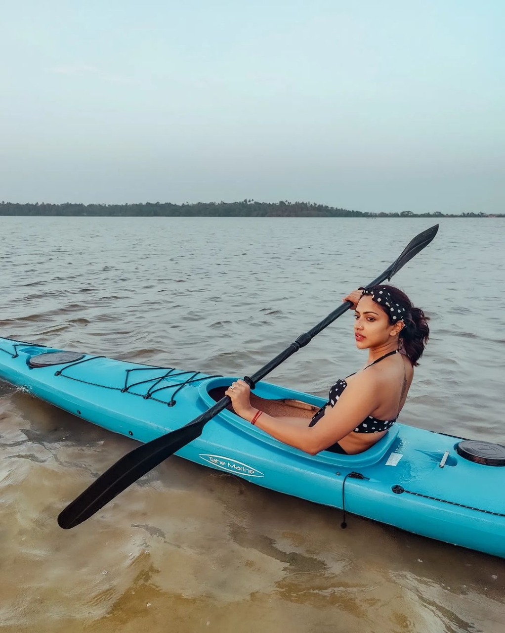 Amala Paul bikini images at back waters goes viral