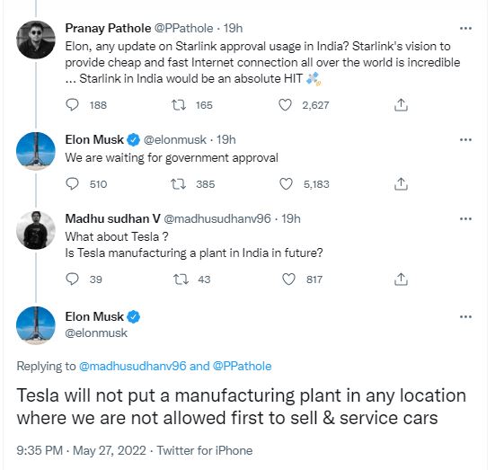 When will Tesla launch in India Elon Musk shocks netizens
