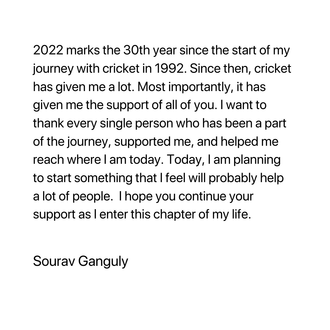 Ganguly surprised about his resignation rumours