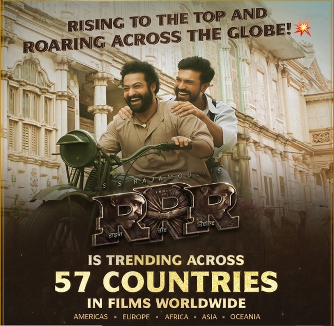 RRR Netflix trending at No 1 in 57 countries worldwide
