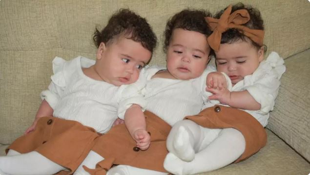 Woman gives birth to one in 200 million identical triplets