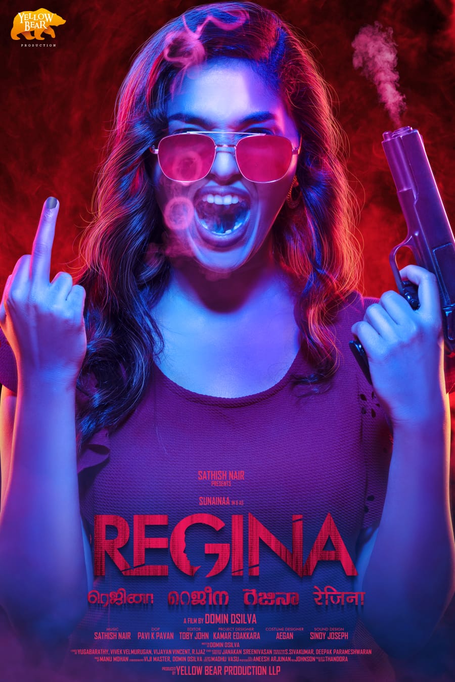 Here's the first look poster of Sunainaa starrer Regina.