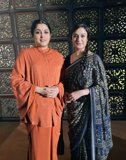 Ramya Krishnan and Sonia agarwal queen 2 sets viral pic