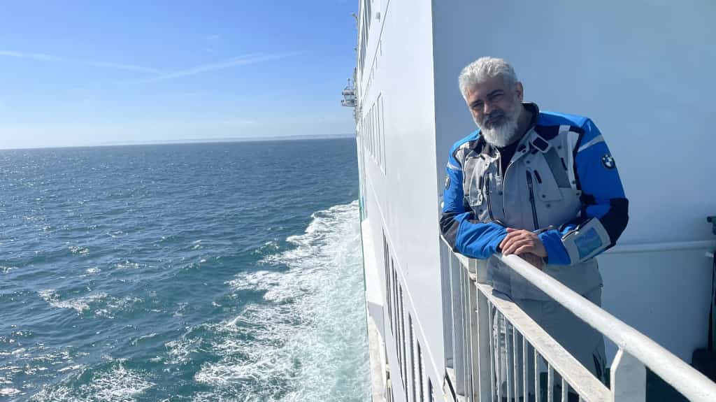 Actor Ajithkumar Ferrying across the English Channel