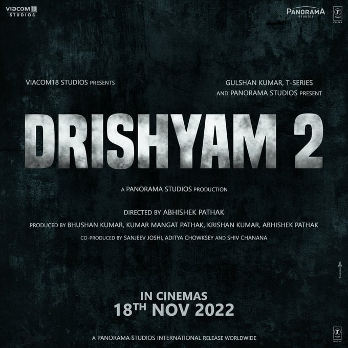 Ajay devgan announced drishyam 2 release date