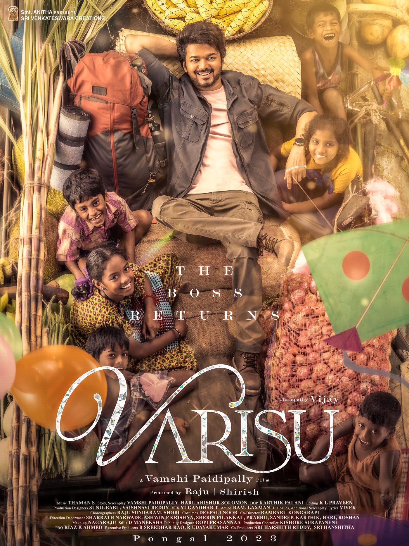 Vijay Starring Varisu Movie Second Look Poster Released