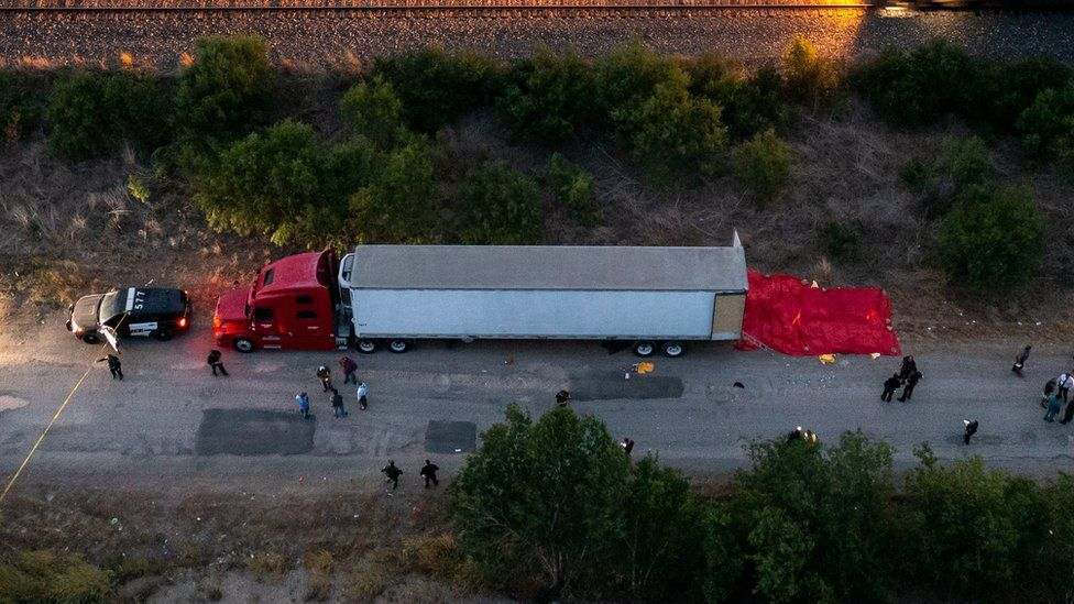 46 Migrants Found Dead Inside Tractor Trailer in Texas