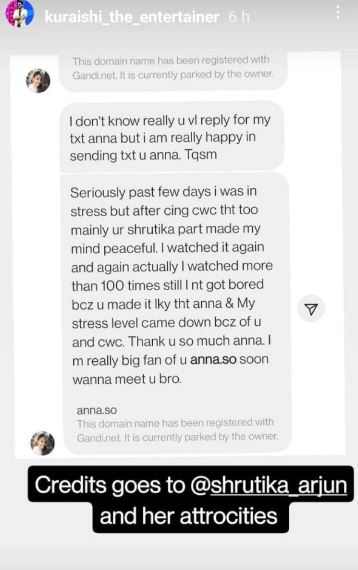 Cwc 3 fan girl message about reality show gone viral