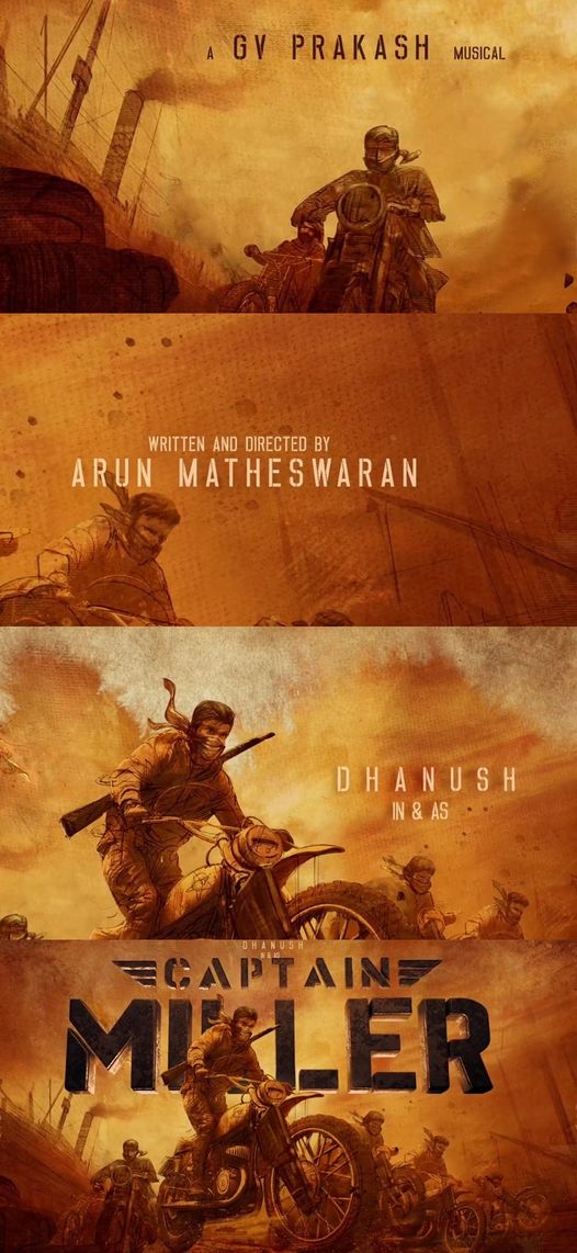 ‘Captain Miller’ starring Dhanush in the lead Arun Matheswaran