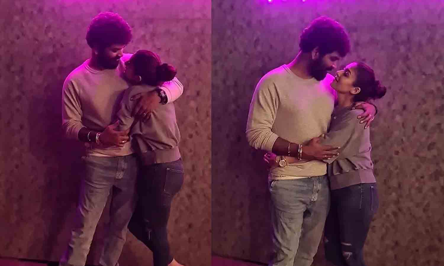 Nayanthara hugs vignesh shivan latest romantic pic