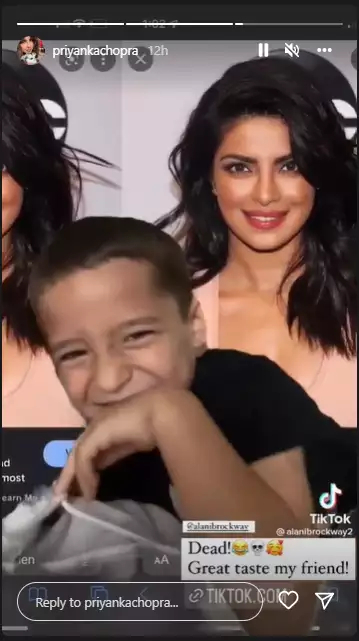 Priyanka chopra reacted when a kid said he loves her